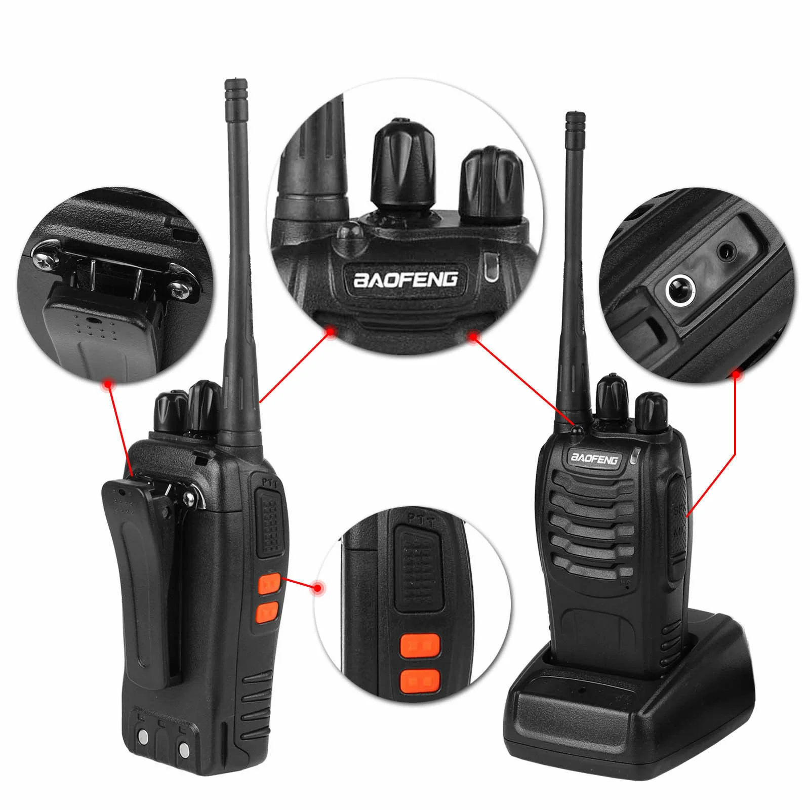 Baofeng BF-888S [2 Pack] | UHF |  5W | 16CH | CTCSS/DCS | Flashlight - Image 4