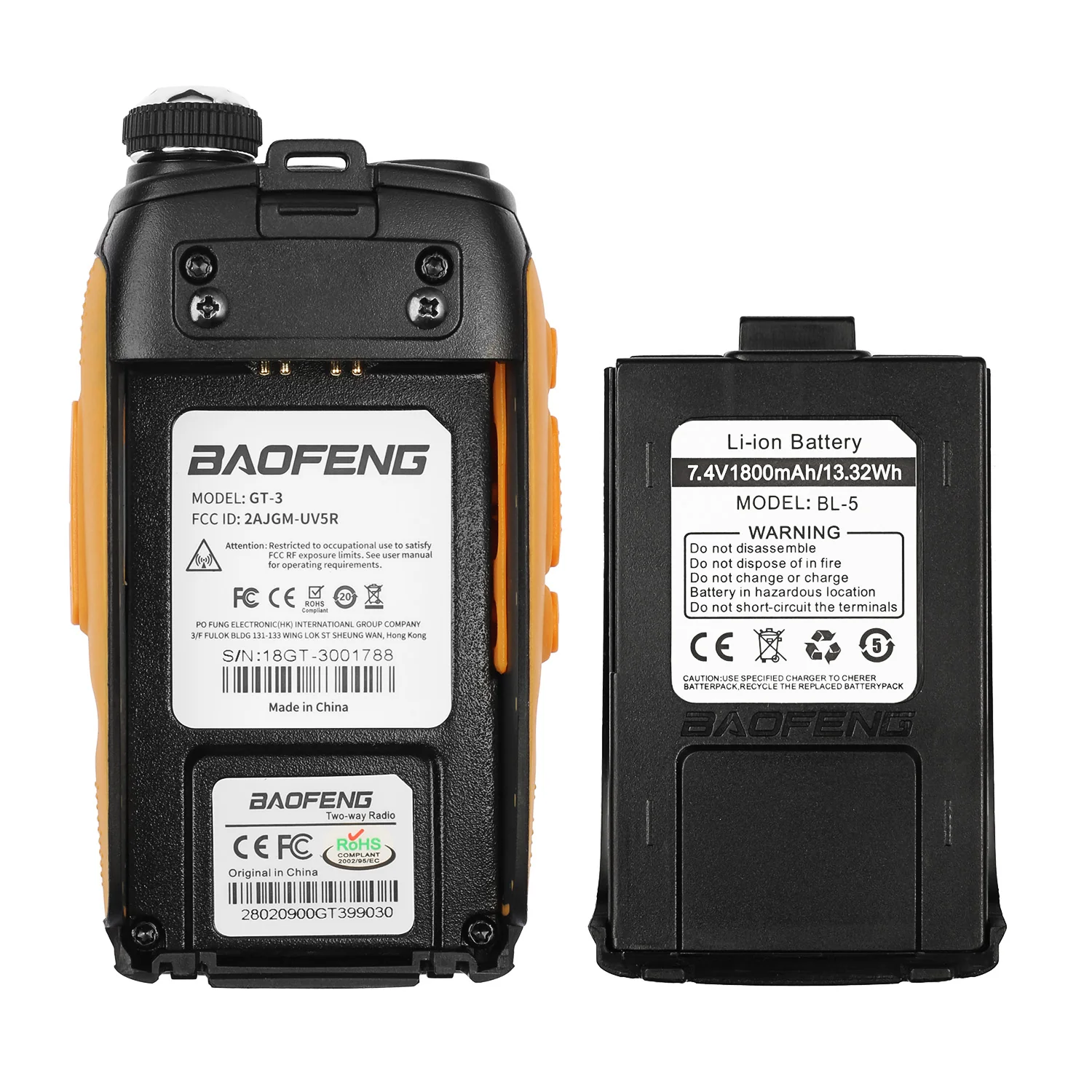 Baofeng GT-3 Mark II | Dual Band | 5W | Better Antenna | VOX | Flashlight Radio - Image 6