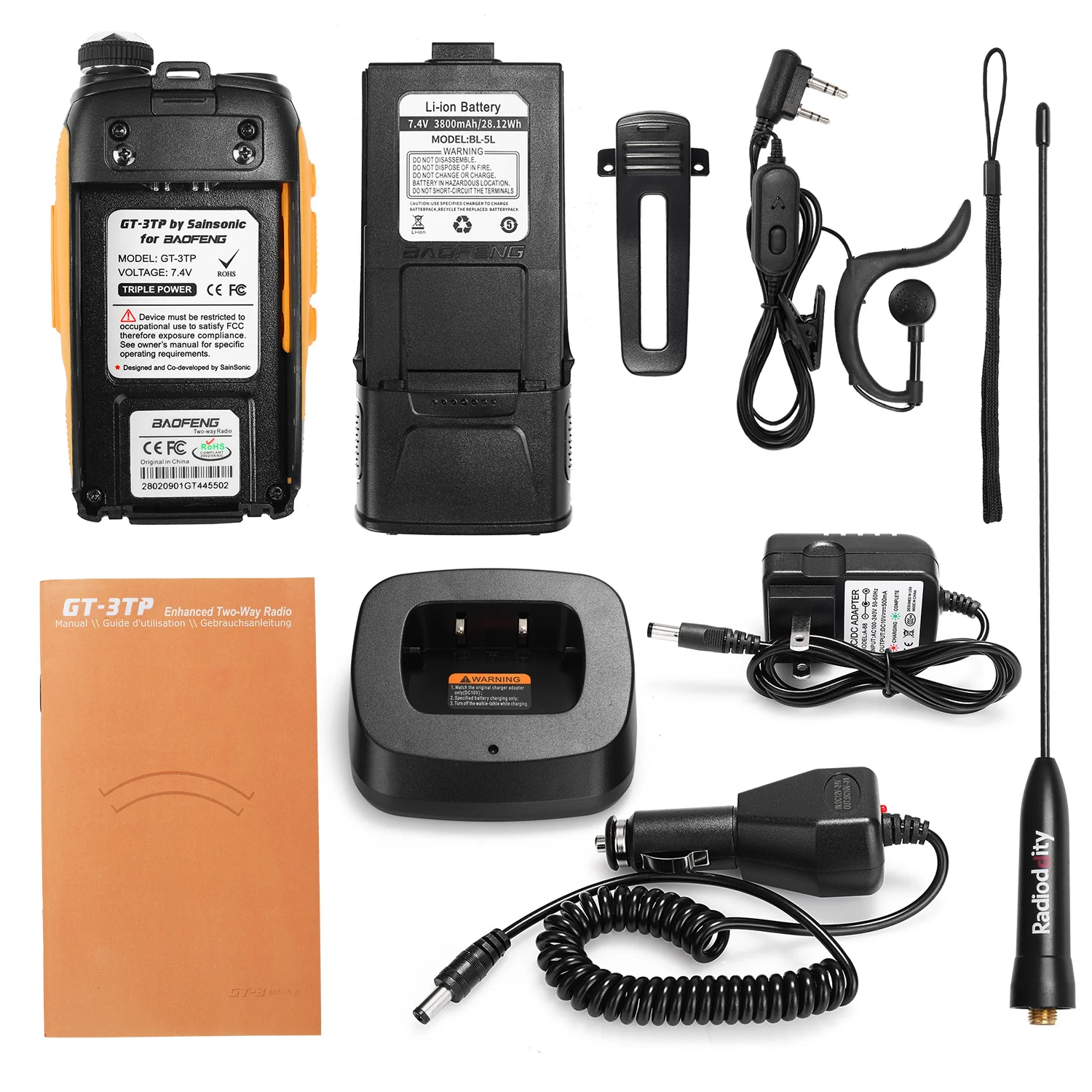 Baofeng GT-3TP Mark III Two-Way Radio+ 3800mAh Battery - Image 17