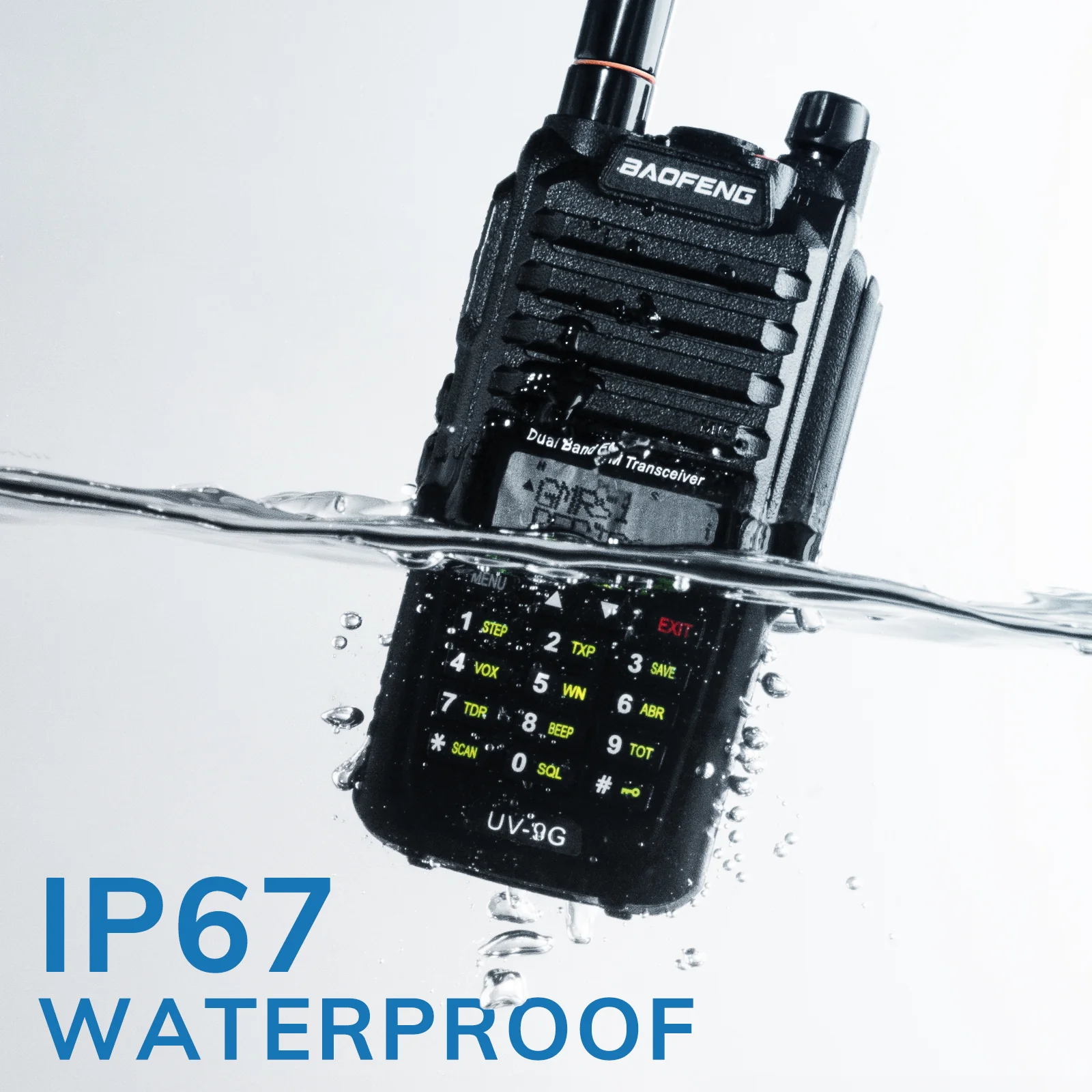 Baofeng UV-9G GMRS Radio | 5W | IP67 Waterproof | Repeater Capable | V/UHF Scanner | NOAA - Image 4