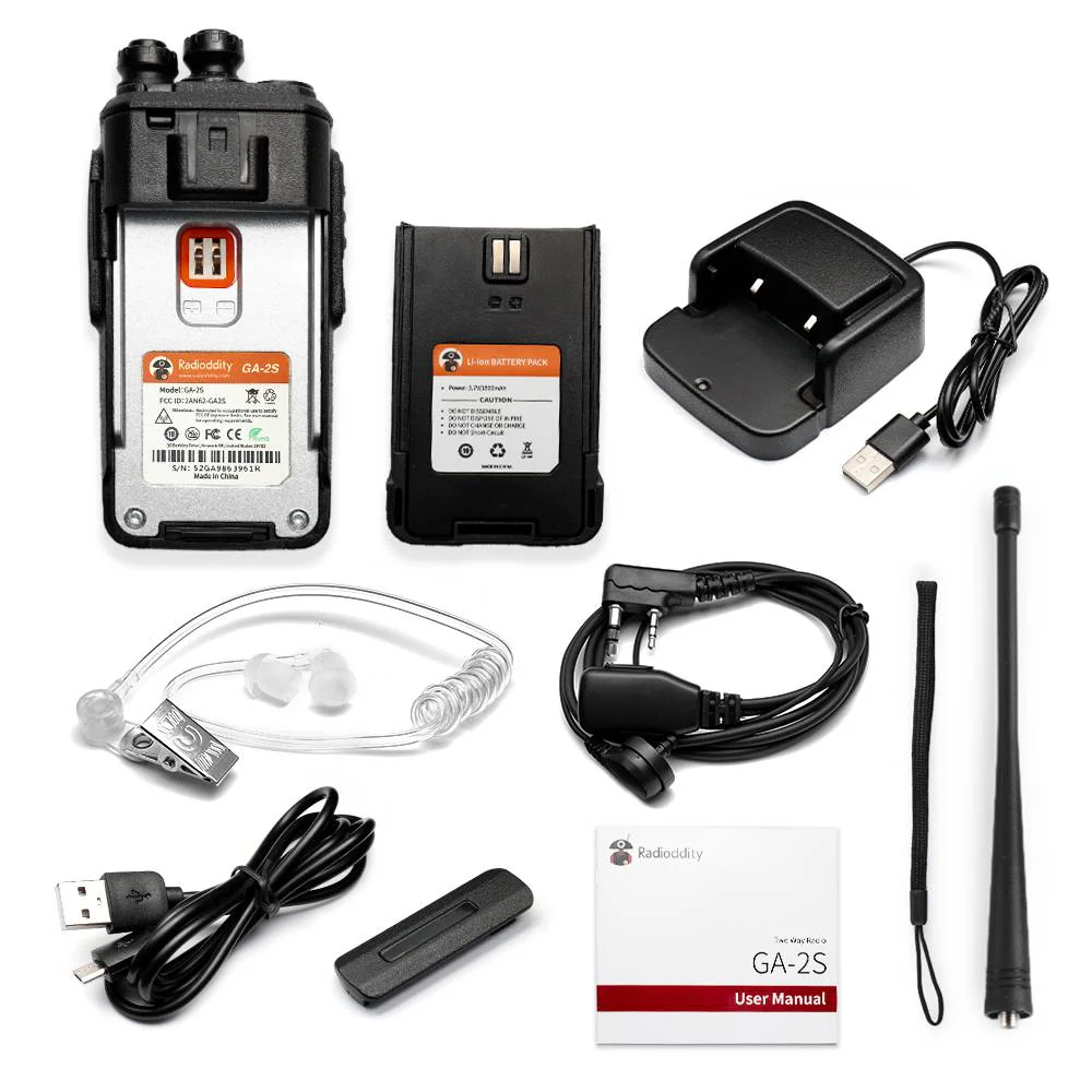 Radioddity GA-2S [2/4 Packs] UHF Long Range USB Two way Radio | Support CHIRP Programming - Image 10